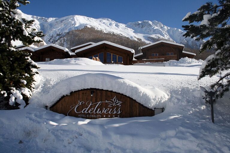 4 Sterne Hotel & Chalets Edelweiss 39020 Vernagt am See - Schnalstal - Vinschgau in Südtirol
